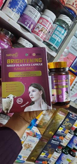 Brightening placenta capsule